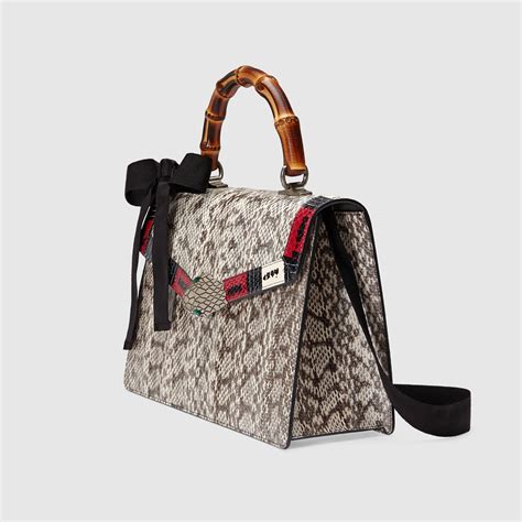 Gucci Lilith Snakeskin Handle Bag 